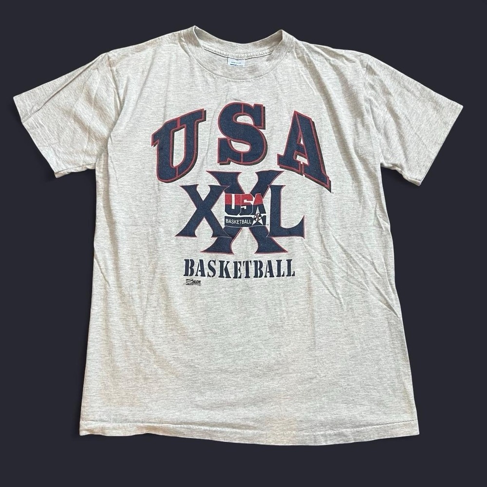 Vintage 1992 Olympics USA Basketball Team T-Shirt Size Large Made In USA